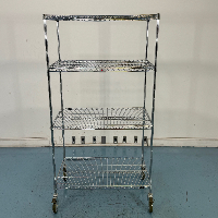 4' Portable Wire Shelving Unit image 2